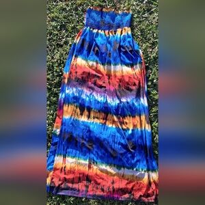 Love Vibrant Multicolor Maxi Skirt